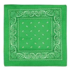 Beistle 60753-G Green Bandana, Pack of 12
