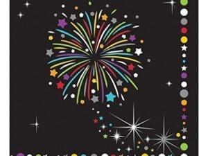 2 Ply New Year Sparkle Beverage Napkins 16 per Pack