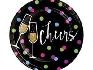 New Year's Cheers Dessert Plates, 8 Pack