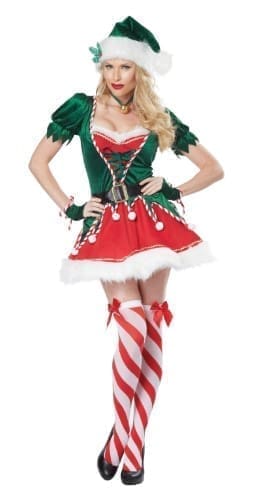 Adult Santa's Helper Fancy Dress Costume