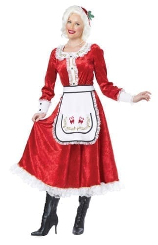 Classic Mrs. Claus Fancy Dress Costume