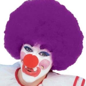 Purple Afro Clown Wig