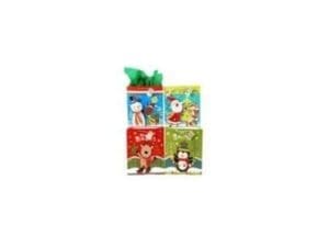 Flomo Miniature Christmas Friends With Wagging Heads On Matte Finish Gift Bags