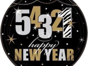 New Years Wild Countdown Dessert Plates