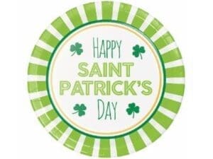 Happy St Patricks Day Dessert Plates