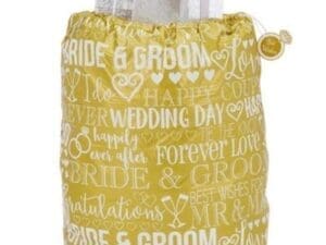 Wedding and Bridal Jumbo Plastic Gift Bag (1ct)