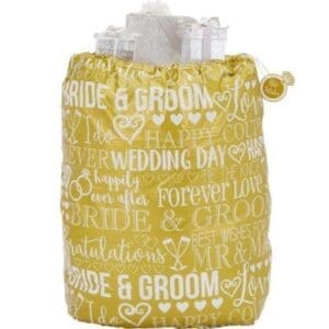 Wedding and Bridal Jumbo Plastic Gift Bag (1ct)