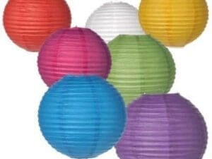 8" Red Paper Lantern Party Decoration