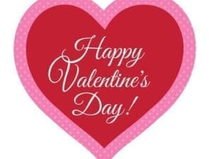 1 Happy Valentines Day Heart Red 16 Inch Cutout Paper Party