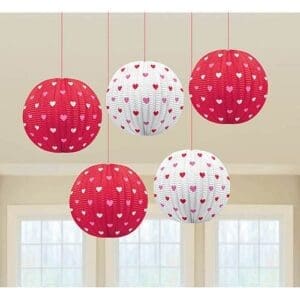 Valentine Mini Printed Paper Lanterns