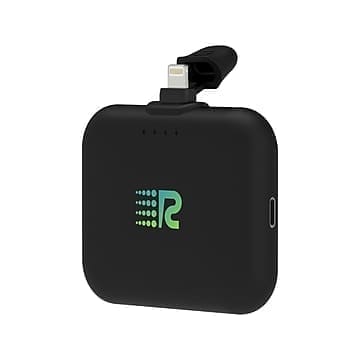 Rush Charge Lightning Power Bank for iPhone/iPad/iPod Touch, 2500mAh, Black (RC25-L-G2-BLCK)