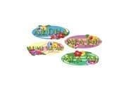 4 Piece Hawaiian Sign Cutouts Wall DeCor Set