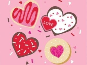 Frosted Fun Valentine's Day Beverage Napkin, 16pk