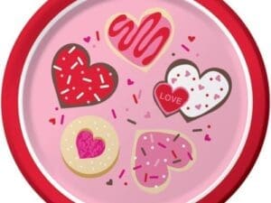 Frosted Fun Valentine's Day Dessert Plates, 8pk