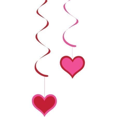 Heart Dizzy Danglers, 5pk