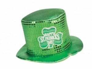 St.pat's Sequin Hat W/shamrock