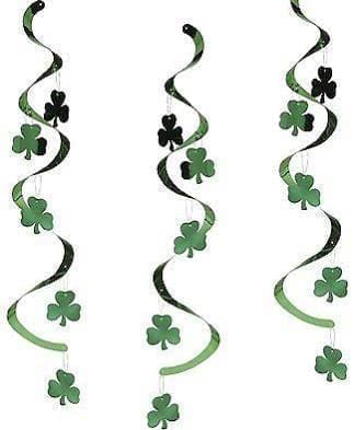Dizzy Ceiling Danglers With Shamrock Foil