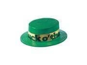 Irish 3 X 10 in. St. Patrick's Day Plastic Skimmer Hat, Green Gold