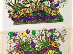Mardi Gras Parade Float Scene Setter Wall Decoration Kit