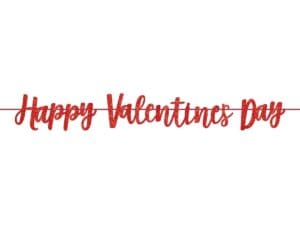 120320 6.25 X 12 Ft. Happy Valentines Day Letter Banner - Pack of 2