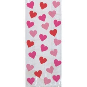 9.5 in. X 4 in. X 2.25 in. Valentine's Day Key to Your Heart Small Cello Bag