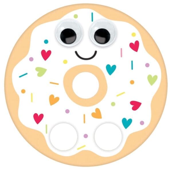 Valentine Donut Walker Cards, X 4 3/4", Multicolor