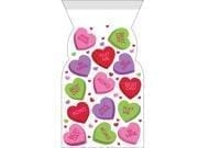 Valentines Day Candy Hearts Zipper Sandwich Bags