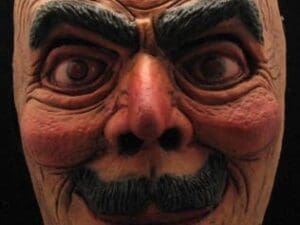 Devil Costume Half Face Mask Adult