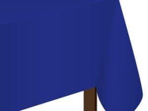Plastic Table Cover, Bright Royal Blue