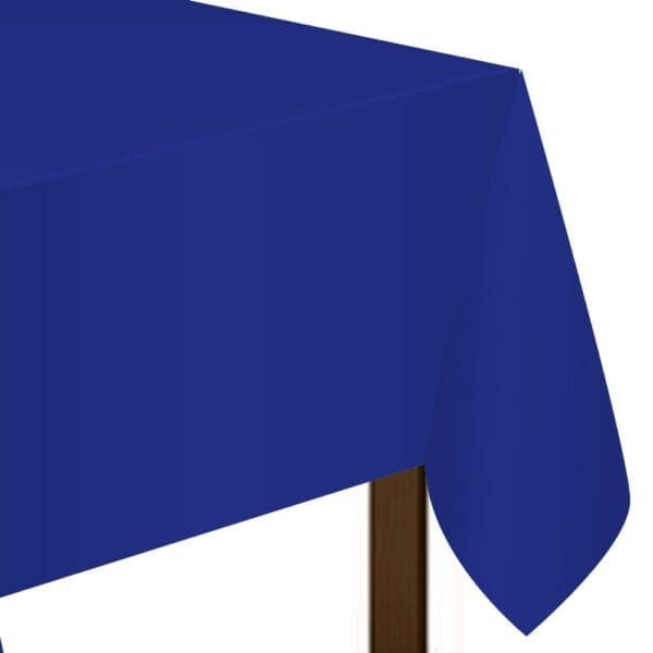 Plastic Table Cover, Bright Royal Blue