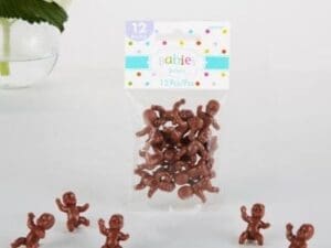 Mini Plastic Babies Baby Shower Favor Charms 12ct