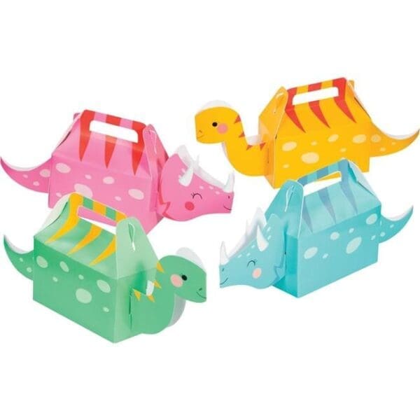 5.25 X 2.55 in. Girl Dinosaur Treat Boxes