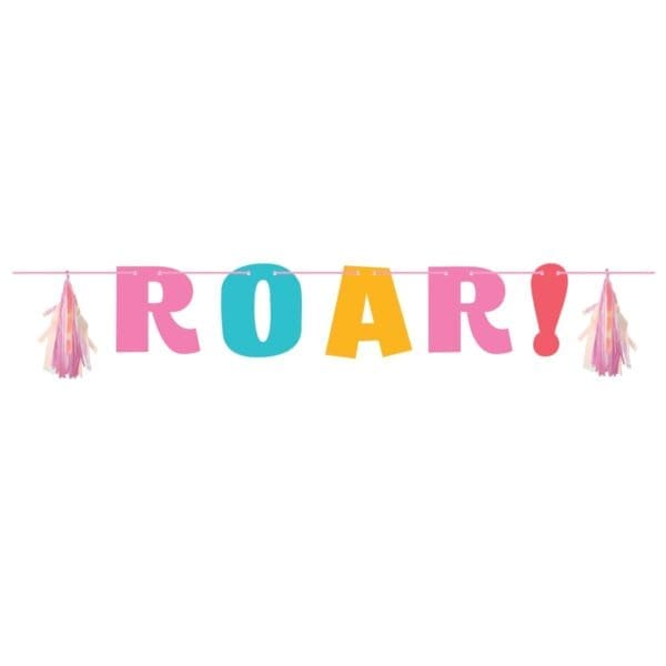 54 X 8 in. Girl Dinosaur Banners