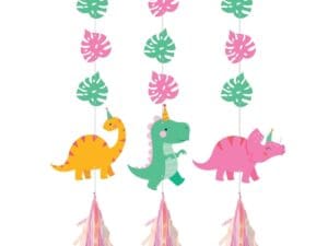 Girl Dinosaur Hanging Cutouts
