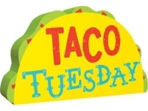 Taco Tuesday Block Sign