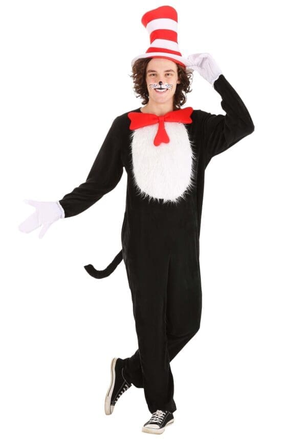 Cat in the Hat Costume for Adults