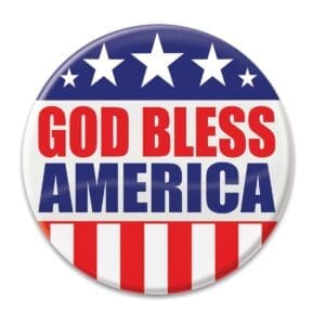 2 in. God Bless America Button