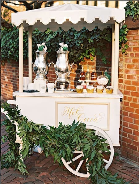 fall drink cart