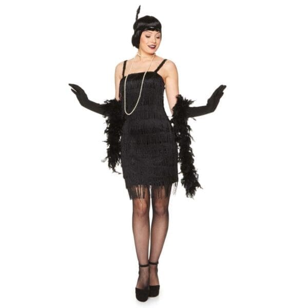 BLACK FLAPPER DRESS - Image 2