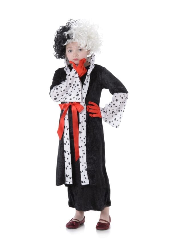 Kids Madam Evil Coat & Wig & Gloves