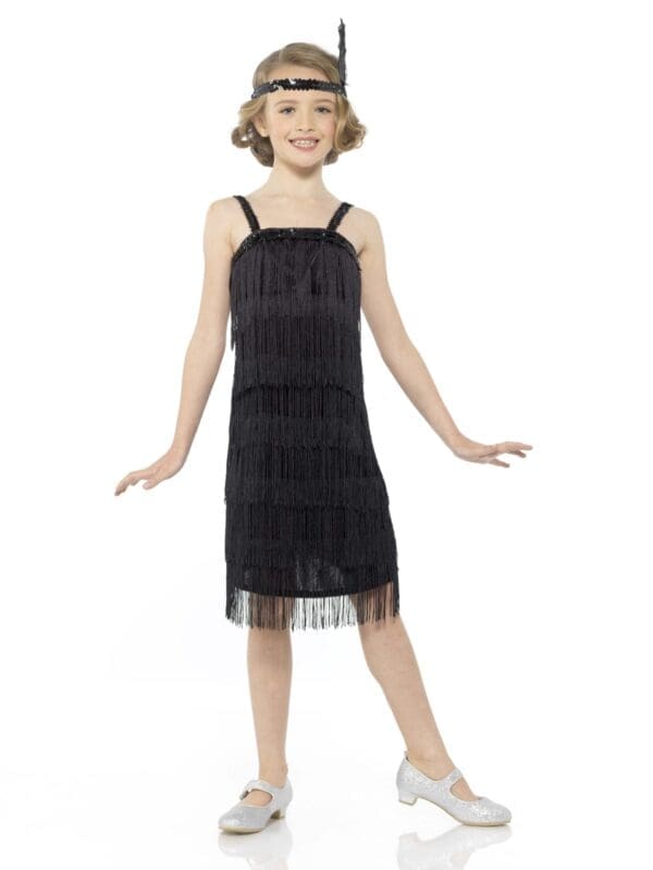 Black Flapper Dress & Headband