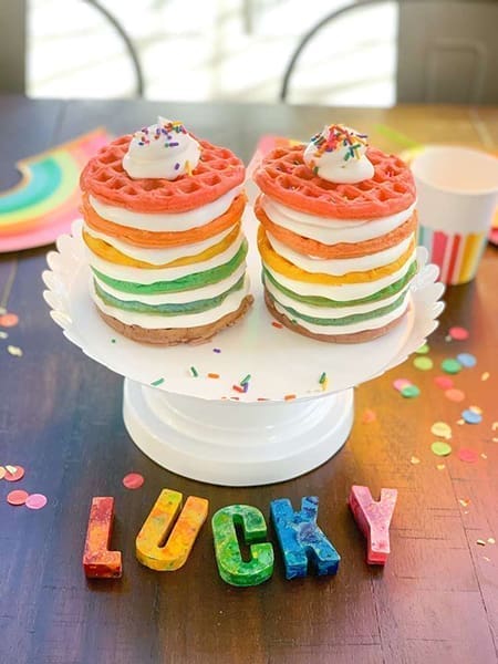 rainbow waffles
