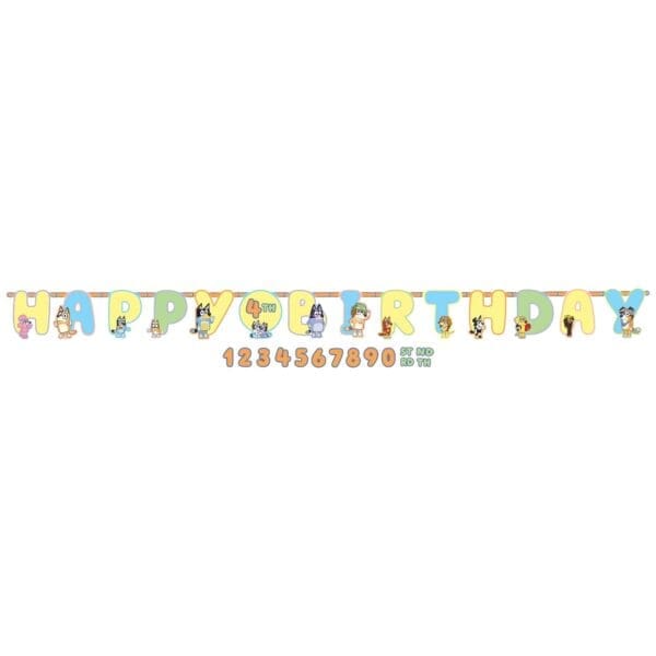 Bluey Letter Banner