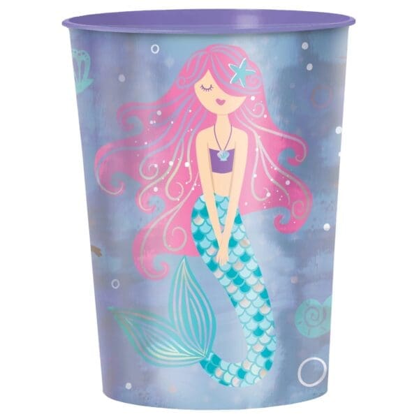 Mermaid Plastic Cup 16oz