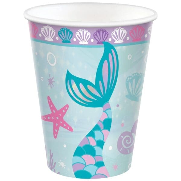 Mermaid Paper Cup 9oz (8ct)