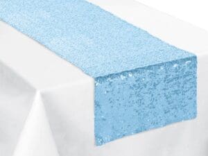 Blue Sequin Table Runner