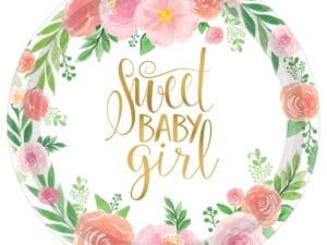 Floral Baby 7" Plates (8ct)
