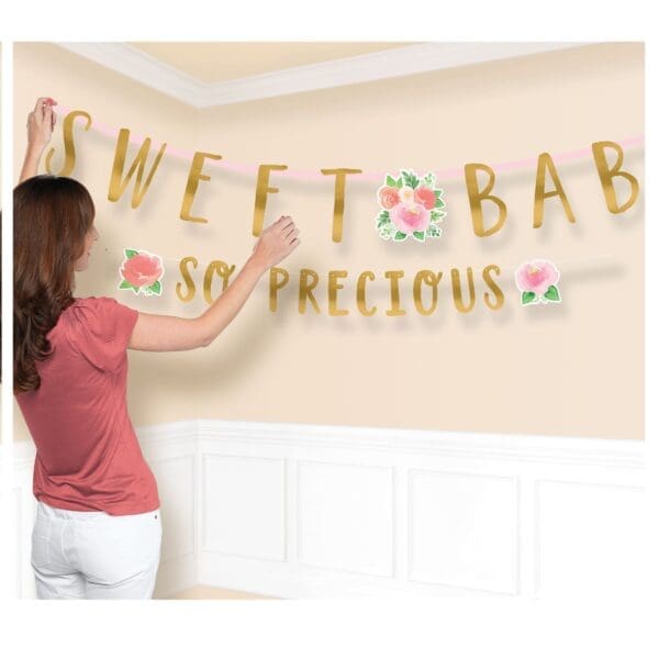 Floral Baby Letter Banner