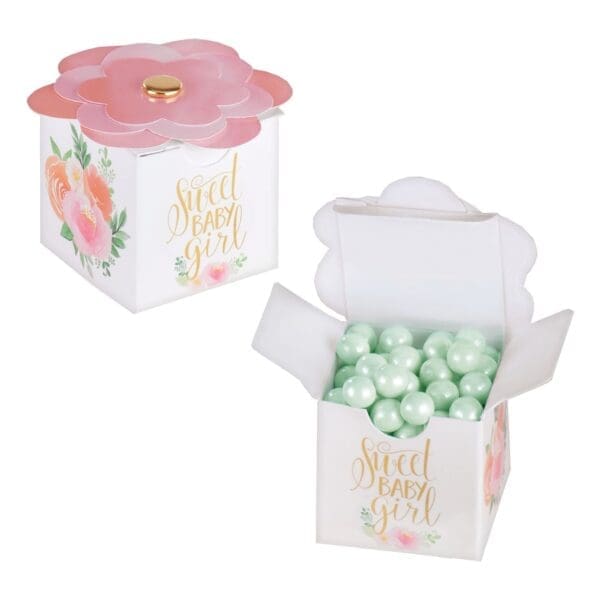 Floral Baby Favor Boxes (8ct)