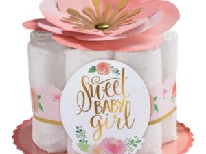 Floral Baby Diaper Centerpiece Decor Kit